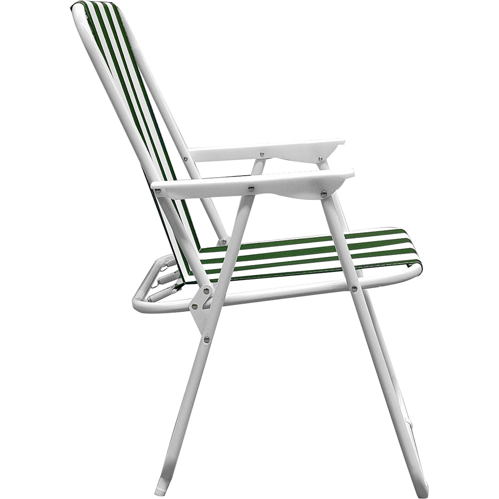 Scaun gradina si camping Ucamp, metalic, pliabil, 53 x 60 x 74 cm, alb