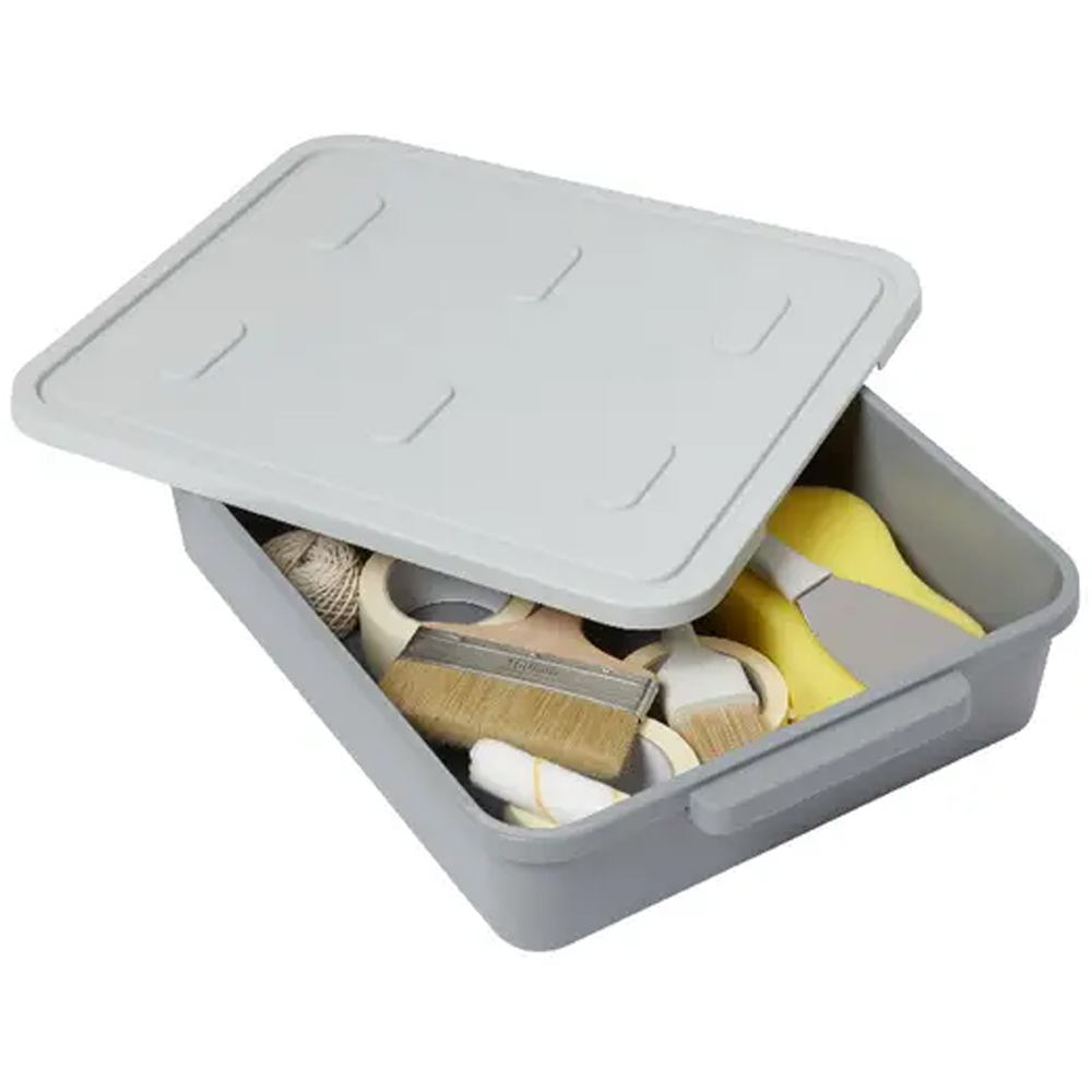 Capac cutie depozitare unelte GOODHOME, 47.5 x 41.2 x 2cm, polipropilena, gri
