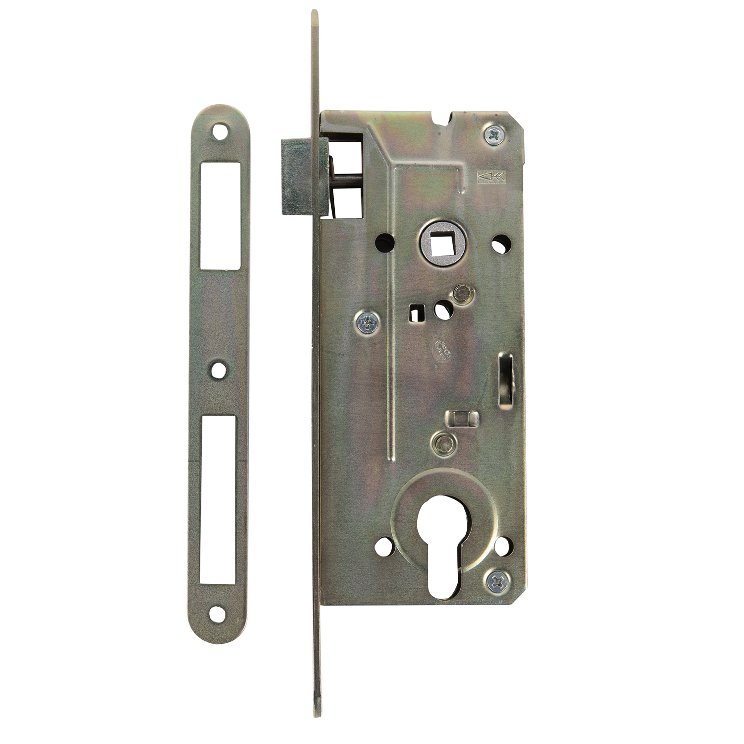 Broasca incastrata pentru butuc, 90 mm, zincata, argintiu
