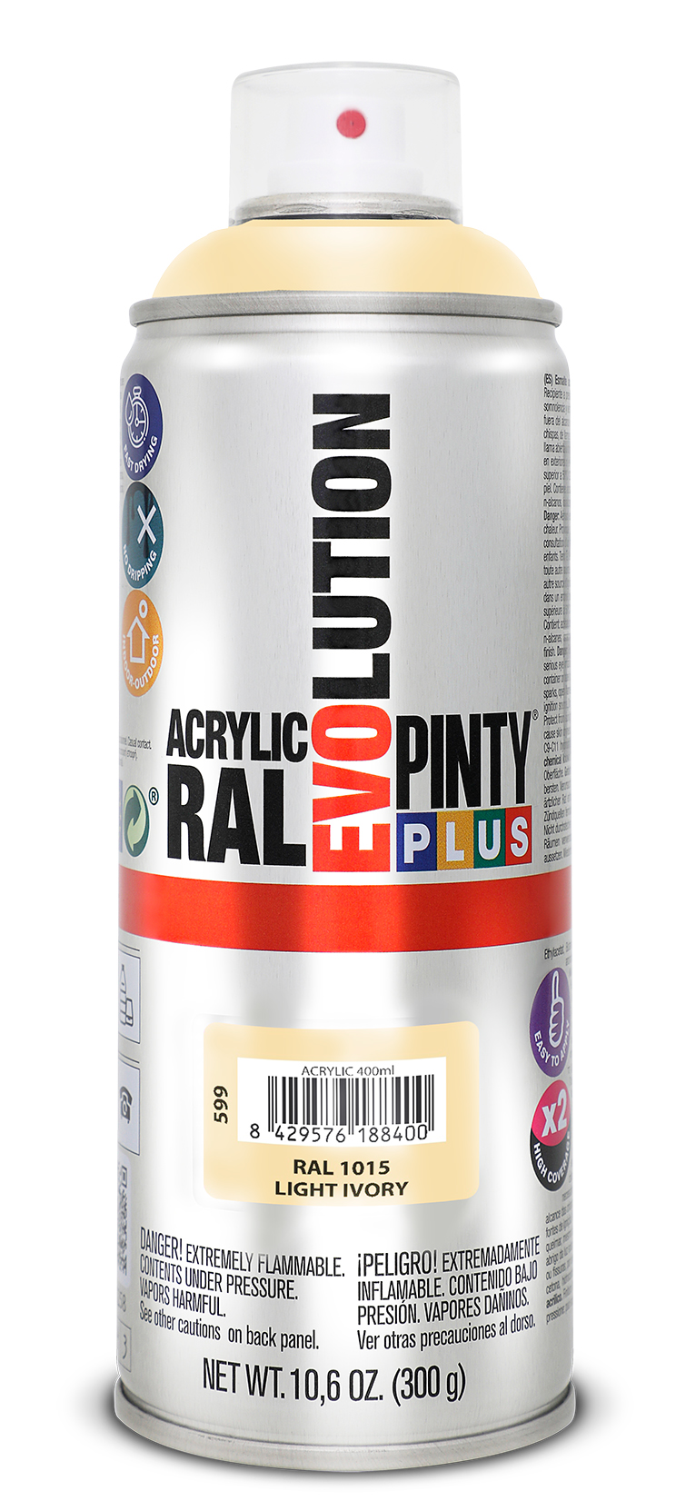 Spray vopsea PINTYPLUS Evolution, bej, RAL 1015, 400 ml