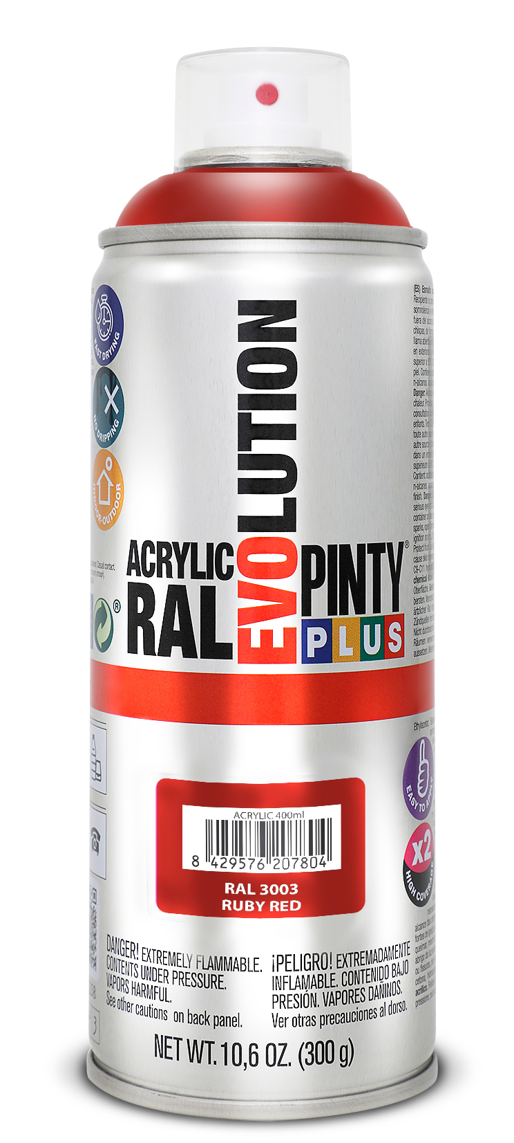 Spray vopsea PINTYPLUS Evolution, rosu rubin, RAL 3003, 400 ml