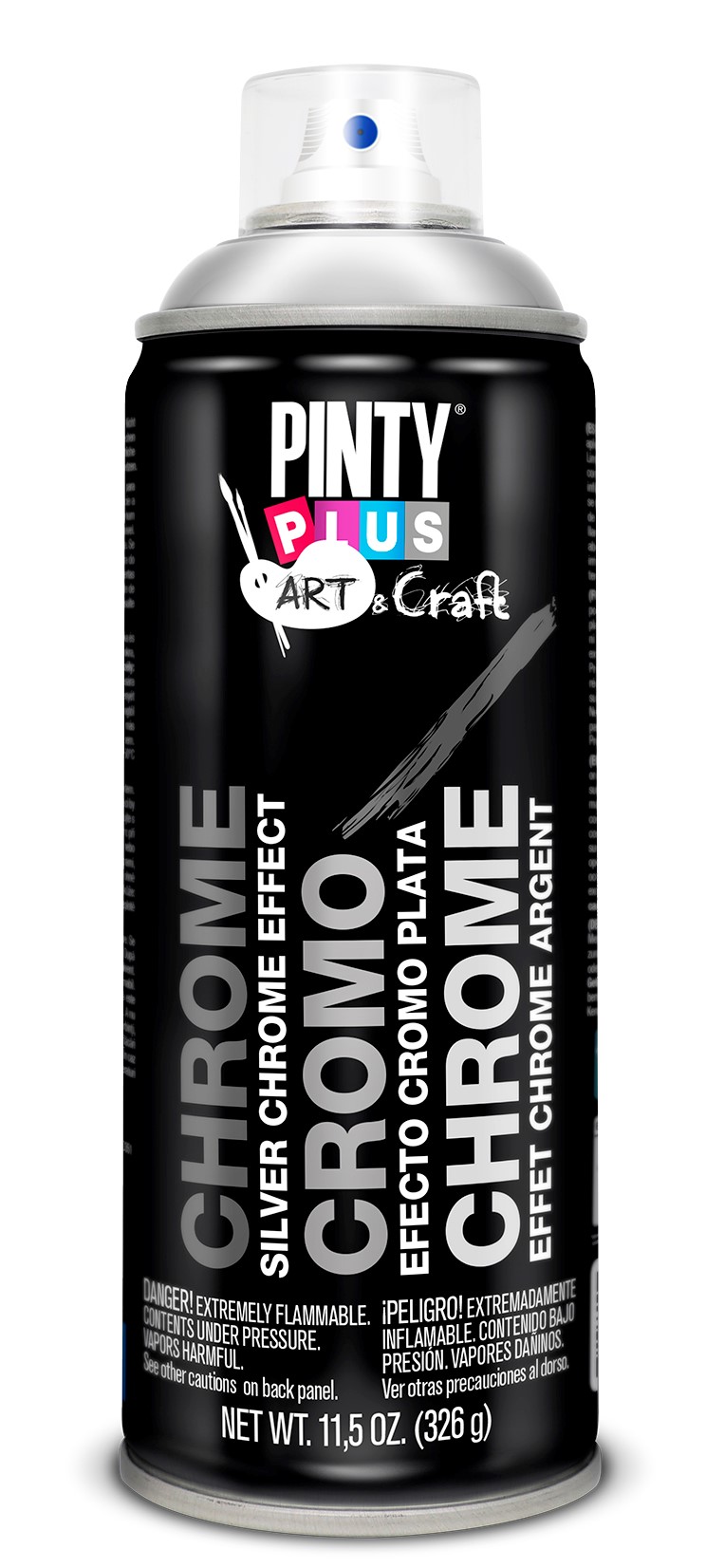 Vopsea spray PINTYPLUS Art&Craft, efect crom, 400ml