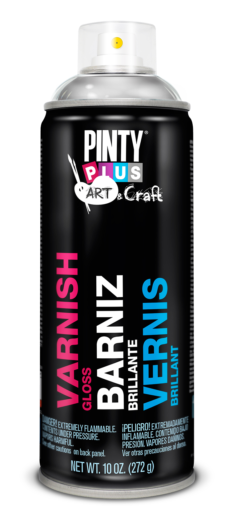Spray vopsea lac PINTYPLUS, incolor lucios, 400 ml