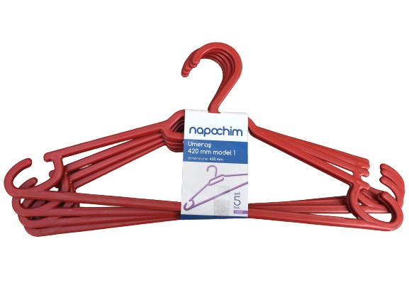 Set umerase Napochim N1, 5 buc, plastic, rosu