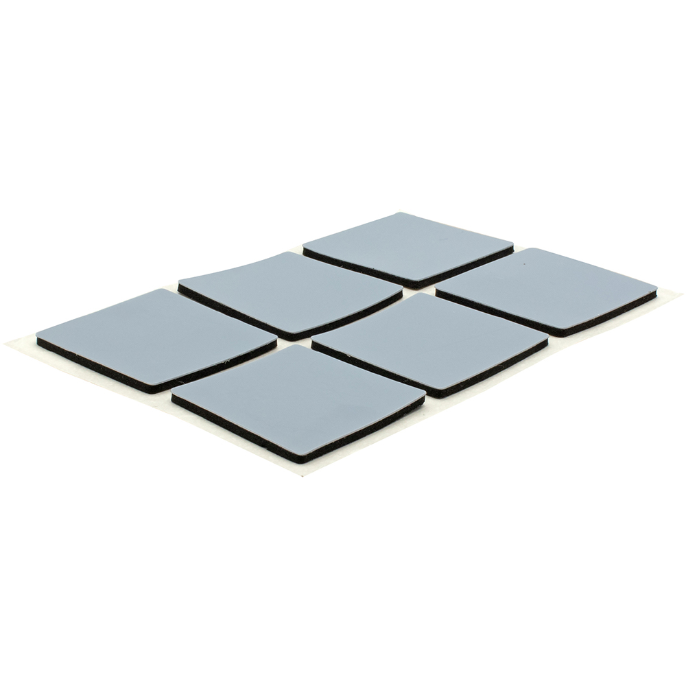 Patina adeziva, 25 x 25 x 1.5 mm, 12 bucati, gri