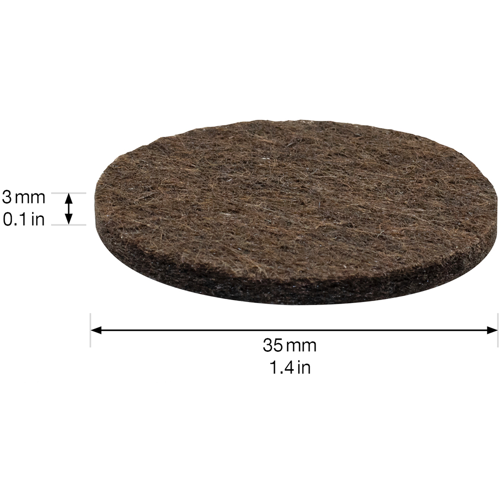 Patina adeziva, 20 x 20 mm / 12 x 25 x 25 mm, maro