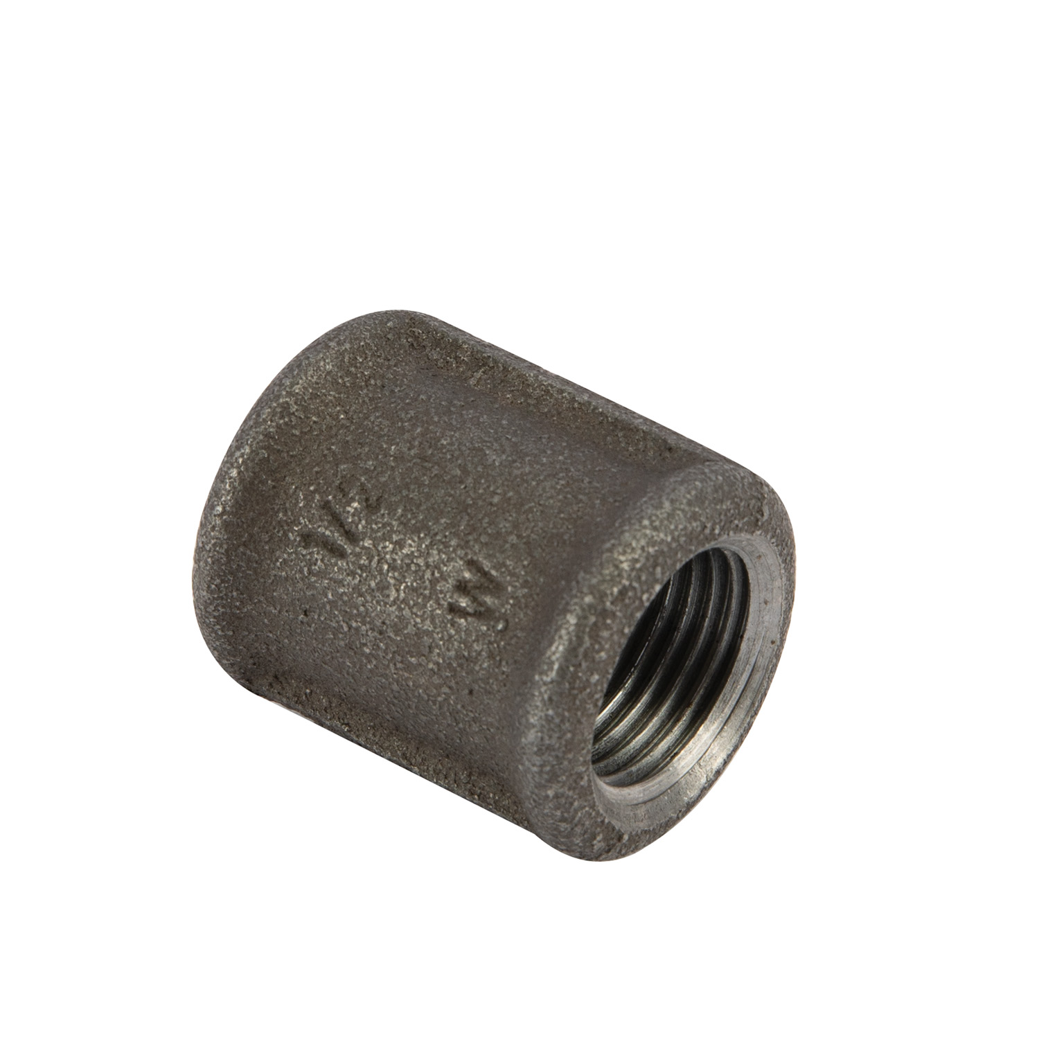 Mufa BERG MONTANA FITTINGS, interior, 1/2", metal, negru