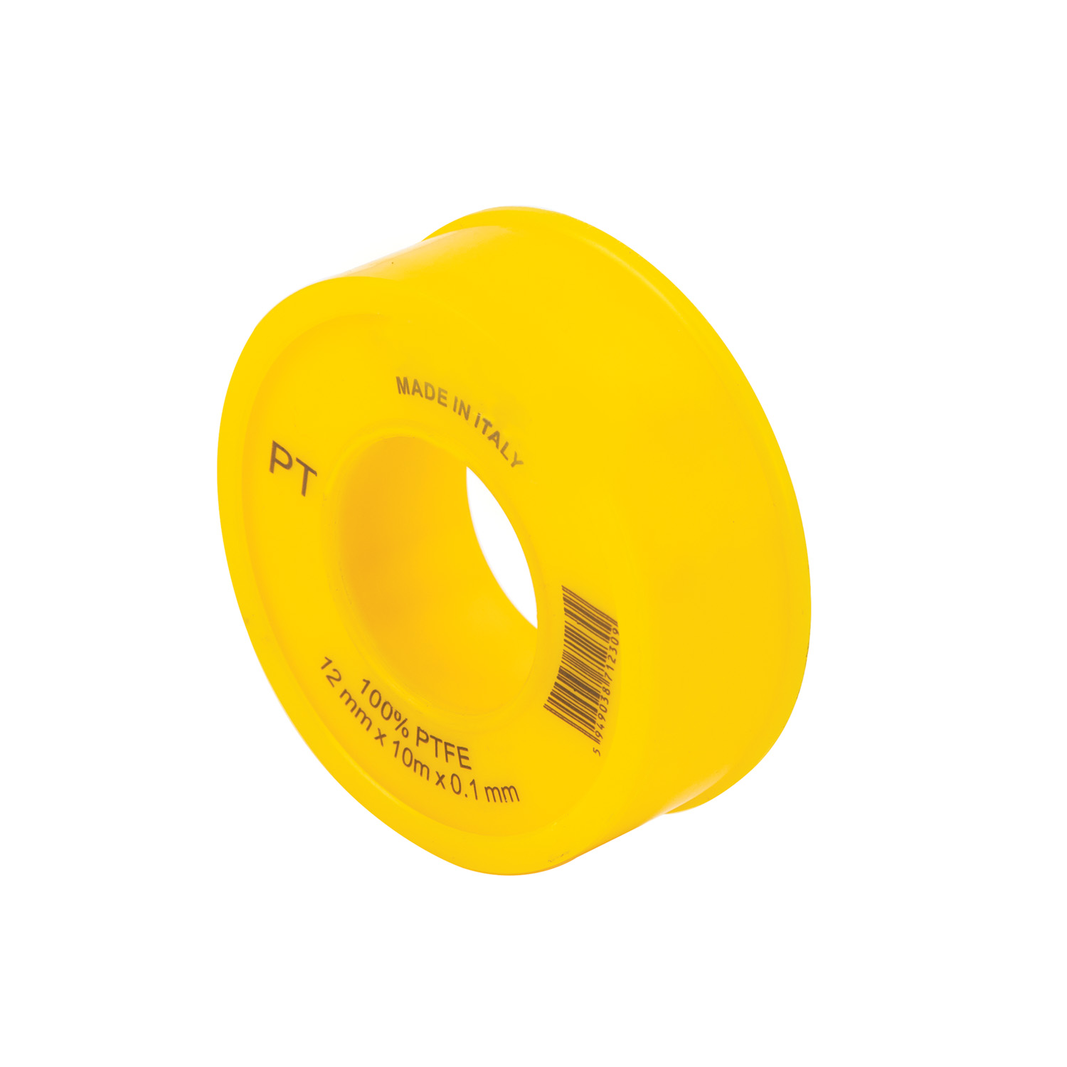 Banda teflon pt gaz PREMIER THERM, 12mm x 10m x 0.1m, galben