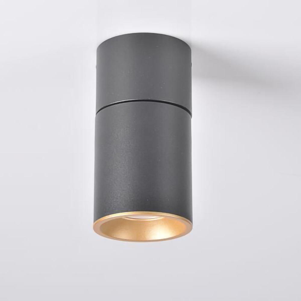 Spot LED POLUX Astra 314048, GU10, 5.5W, negru-auriu