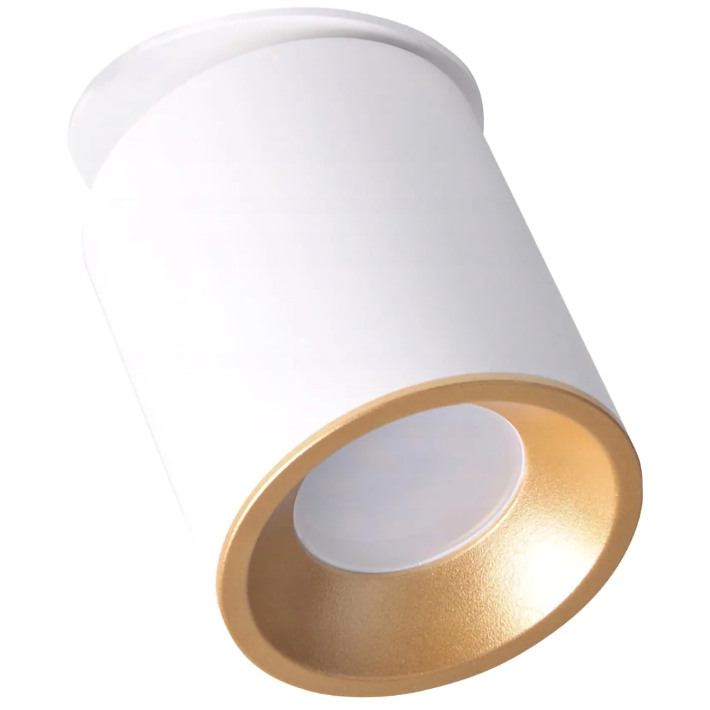 Spot LED POLUX Pallas 314109, GU10, 5.5W, alb-auriu