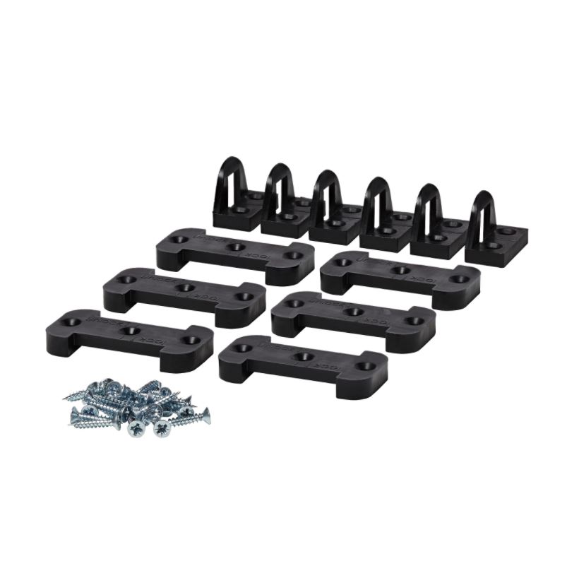 Fixari ornamente cuptor Unika, plastic, negru, 6 bucati