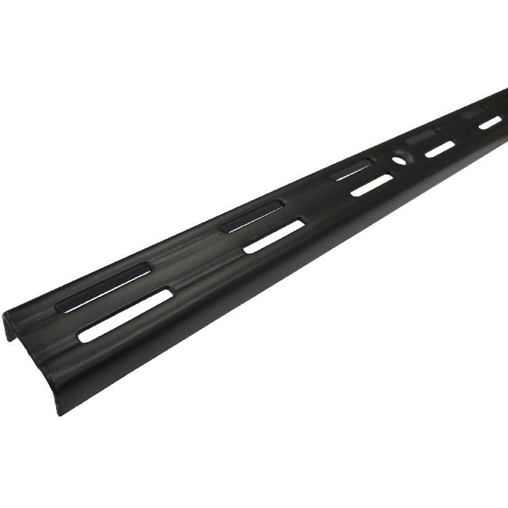 Vergea verticala cu fante duble FORM, 200 cm, negru mat
