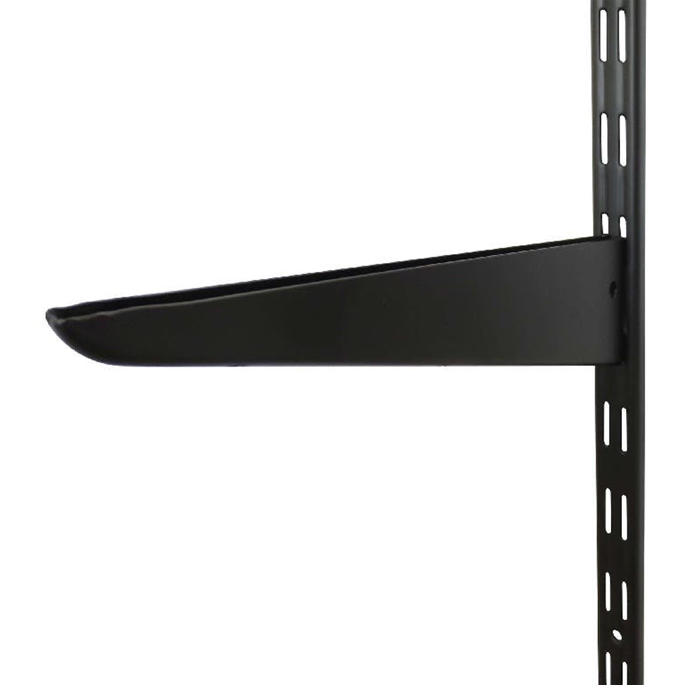 Vergea verticala cu fante duble FORM, 50cm, negru mat