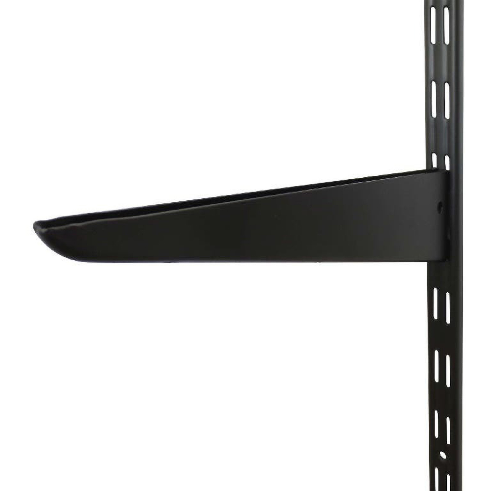 Vergea cu fante duble FORM, otel, 50 x 2.6 x 12 cm, negru mat