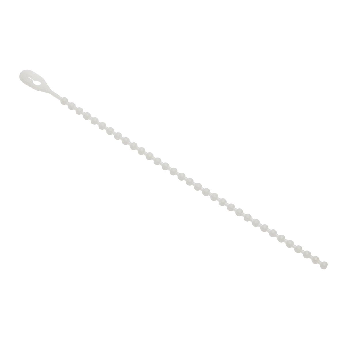 Colier reutilizabil,click, alb, 180 x 3 x 6 mm, 50 bucati  Strohm