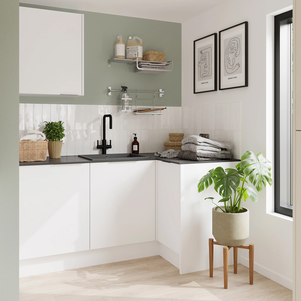 Front usa GOODHOME Balsamita, PAL, 49.7 x 71.5 x 1.8 cm, alb