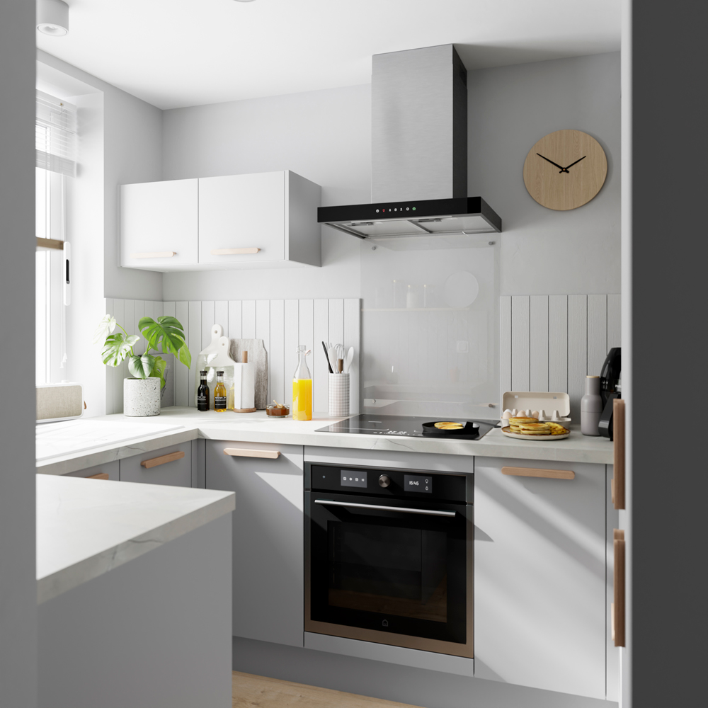 Front usa GOODHOME Balsamita, pal, 49.7 x 71.5 x 1.6 cm, gri