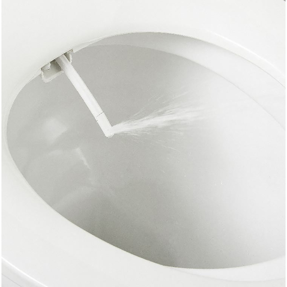 Capac WC japonez cu functie de bideu GOODHOME Timok, inchidere lenta, polipropilena, alb