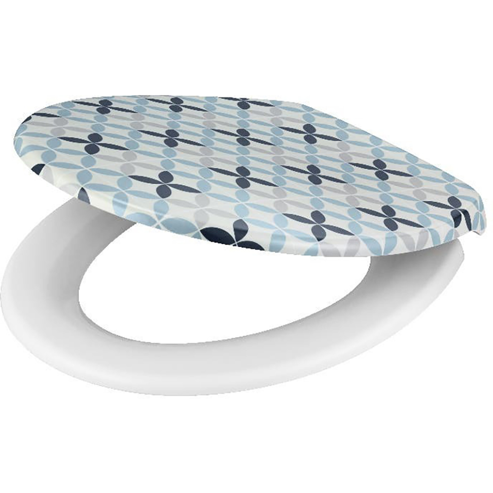 Capac WC GOODHOME Diani, inchidere lenta, plastic, multicolor