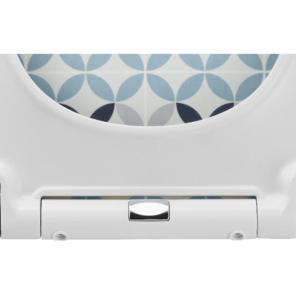 Capac WC GOODHOME Diani, inchidere lenta, plastic, multicolor