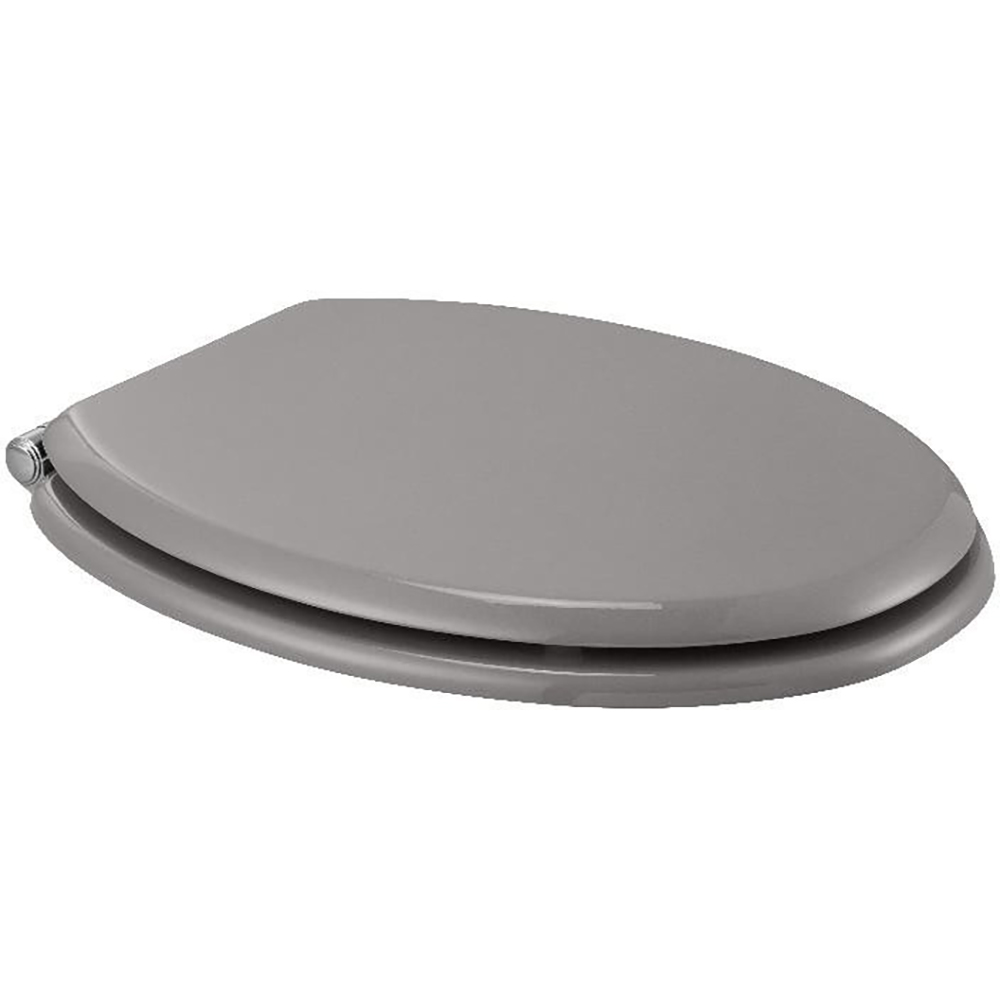 Capac WC GOODHOME Pilica, inchidere lenta, MDF, gri