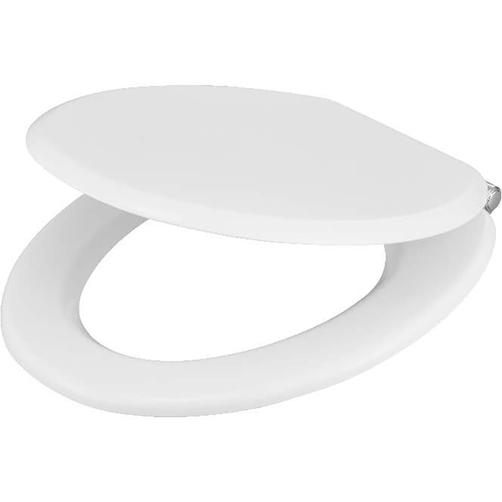 Capac WC GOODHOME Pilica, inchidere lenta, MDF, alb