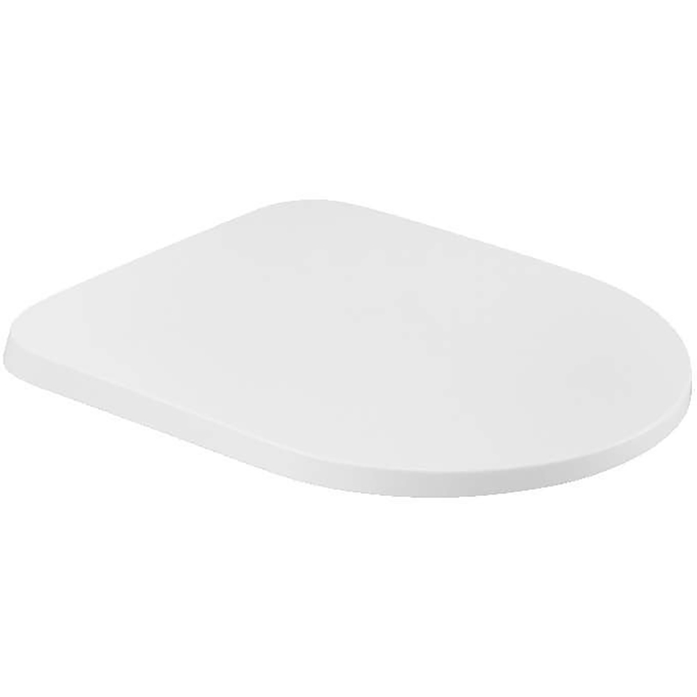 Capac WC slim GOODHOME Tanaro, inchidere lenta, duroplast, alb