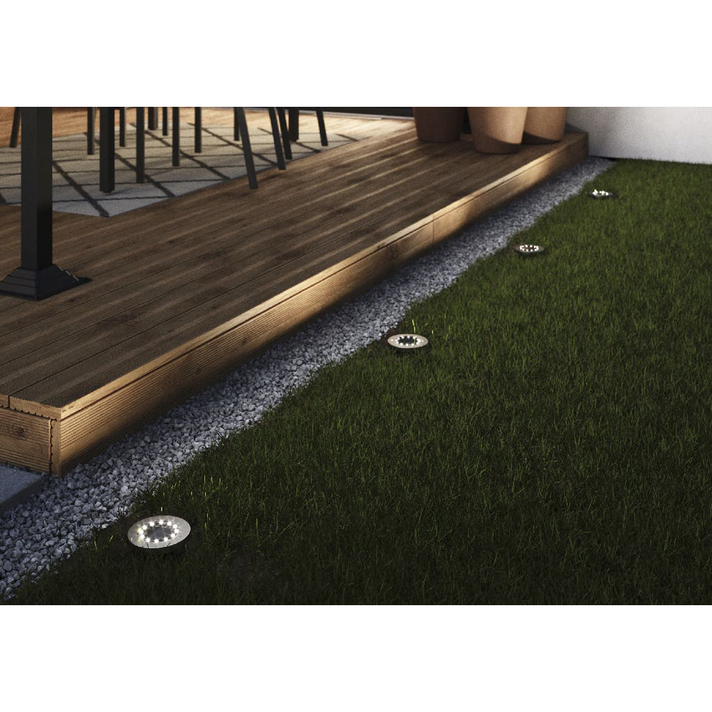 Lampa LED exterior Gavea 101037499, 0.04W, IP65, argintiu