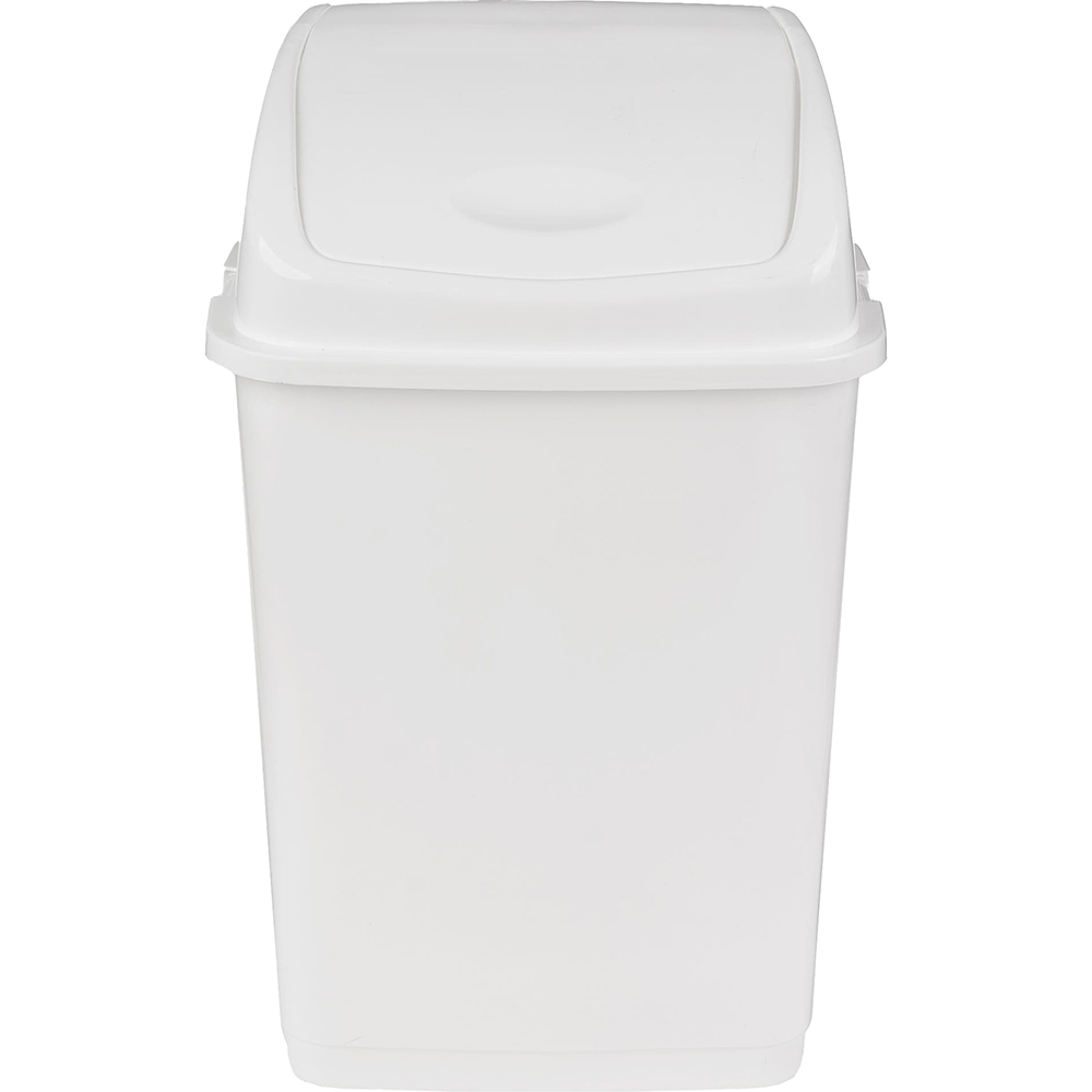 Cos de gunoi batant FANTASY, 18l, plastic, alb