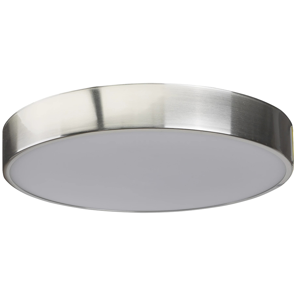 Plafoniera LED integrat Wapta GOODHOME, 40W, 1200 lm, 2700K-4000K, IP44, argintiu