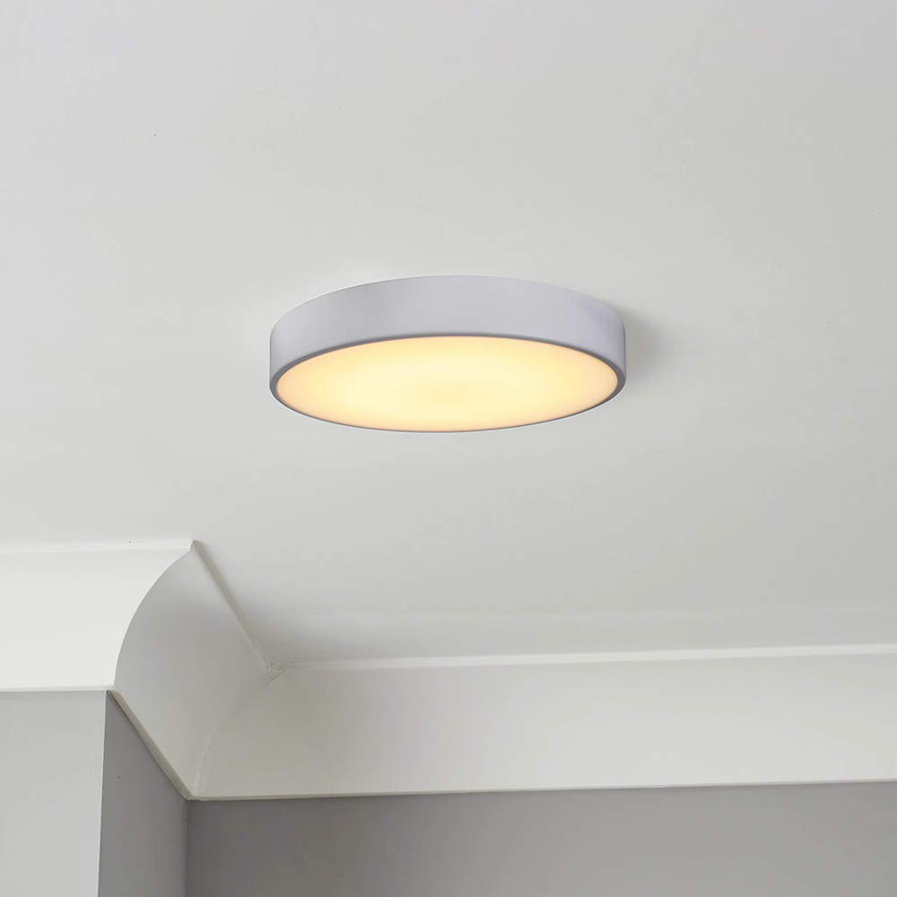 Plafoniera LED integrat Wapta GOODHOME, 40W, 1200 lm, 2700K-4000K, IP44, alb