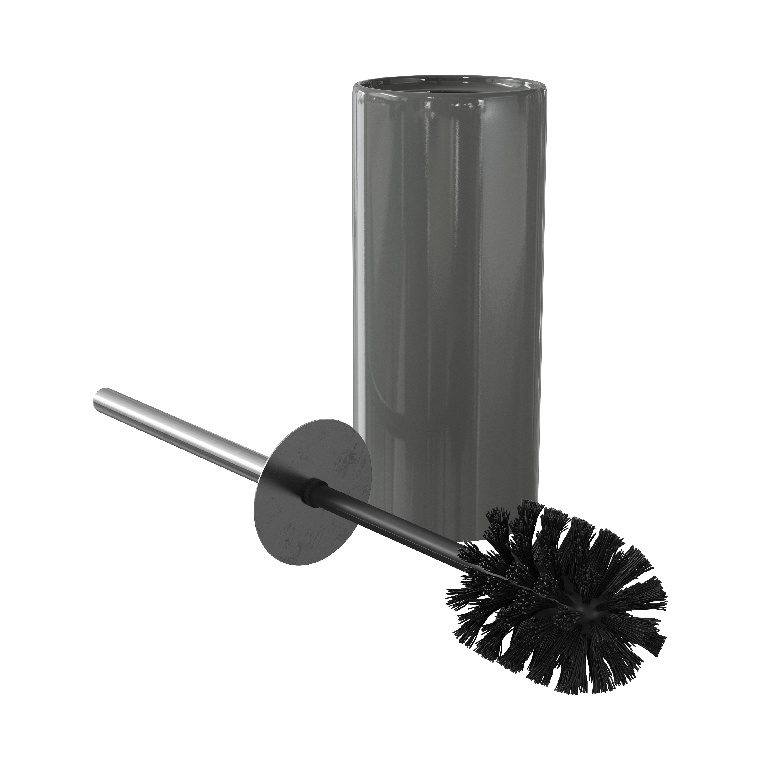 Set perie toaleta GoodHome Koros, antracit