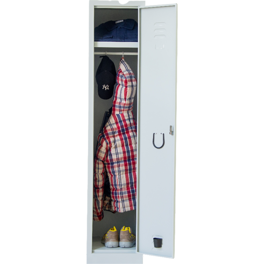 Vestiar Coarmet, 1 usa, 36 x 38 x 176 cm, metalic, gri