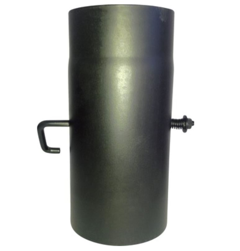 Burlan cu clapeta, diametru 200 mm, otel, gri