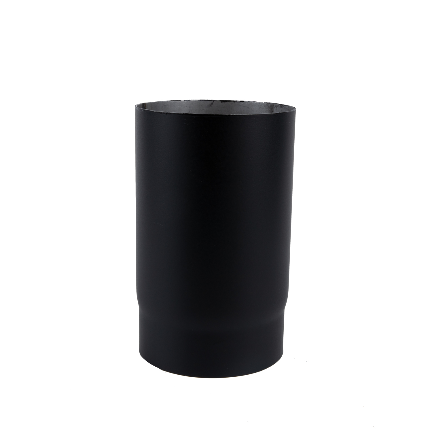 Burlan evacuare, D150 mm x 25 cm, otel, negru