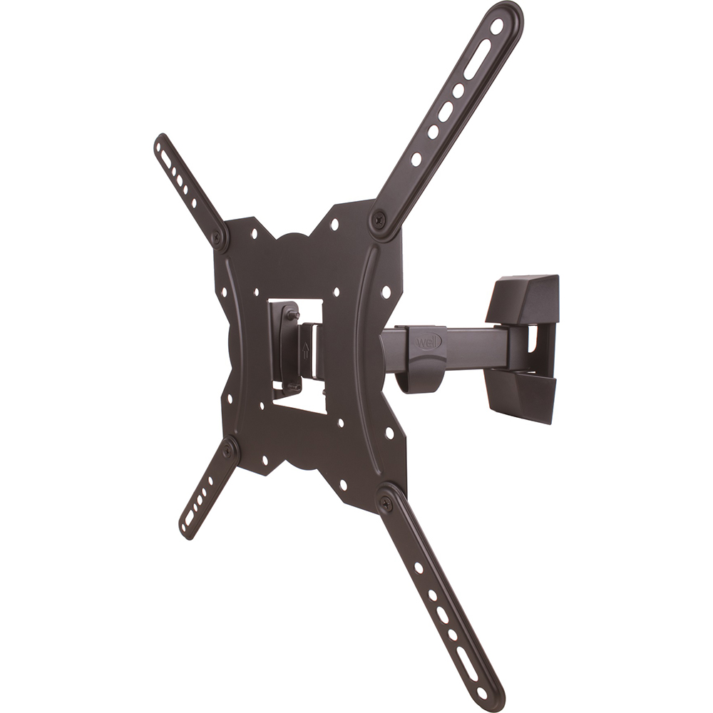 Suport TV perete WELL SW155, reglabil, 23-55", 20kg, negru