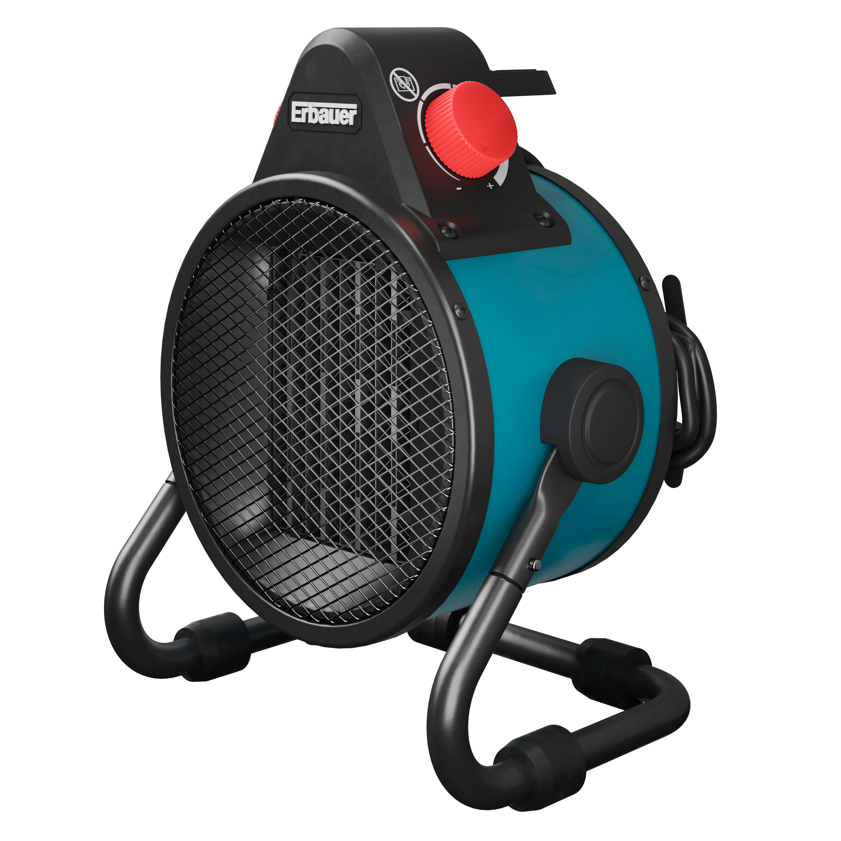 Aeroterma industriala PTC Erbauer BGP2108-25-1, 2 trepte viteza, 2500W, albastru