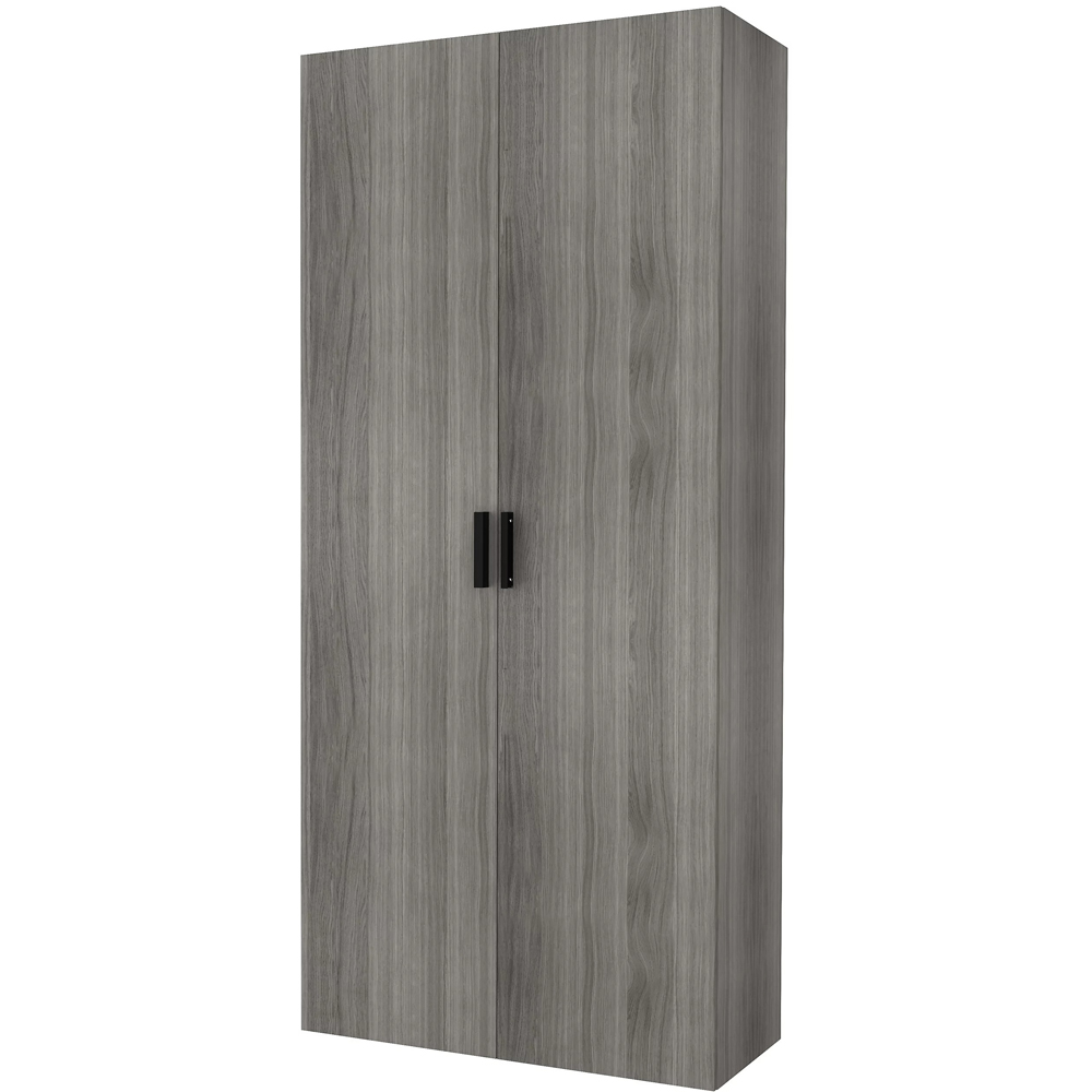 Maner GOODHOME Atomia, otel, 16.5 cm, 2 bucati, negru mat