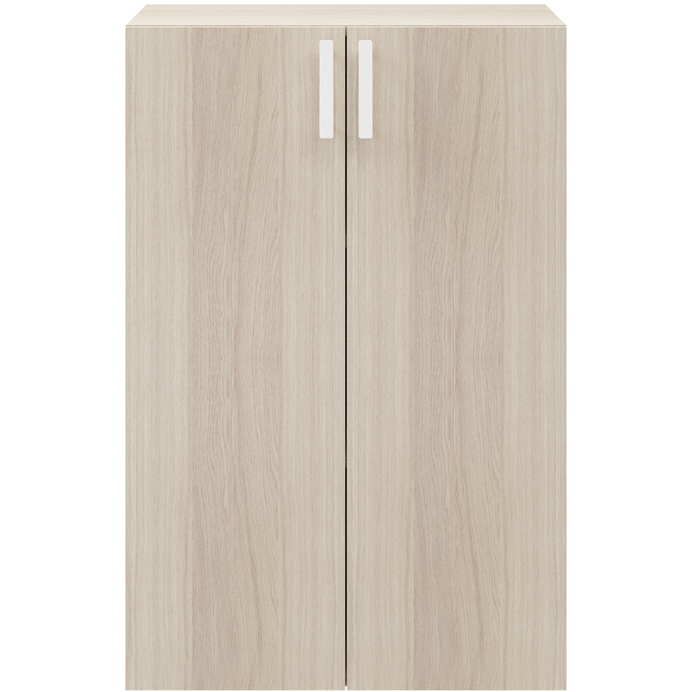 Maner GOODHOME Atomia, otel, 16.5 cm, 2 bucati, alb