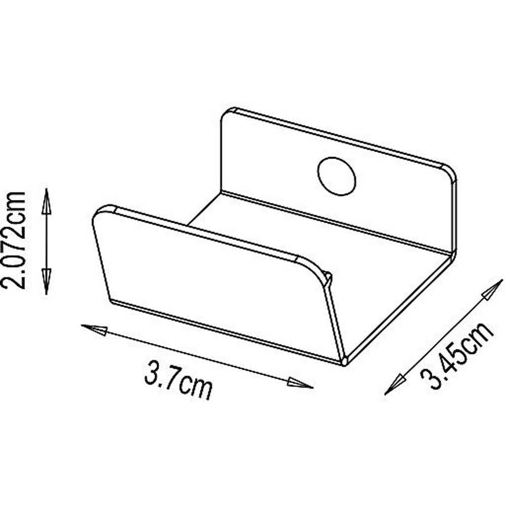 Maner GOODHOME Atomia, otel, 3.7 cm, 2 bucati, negru mat