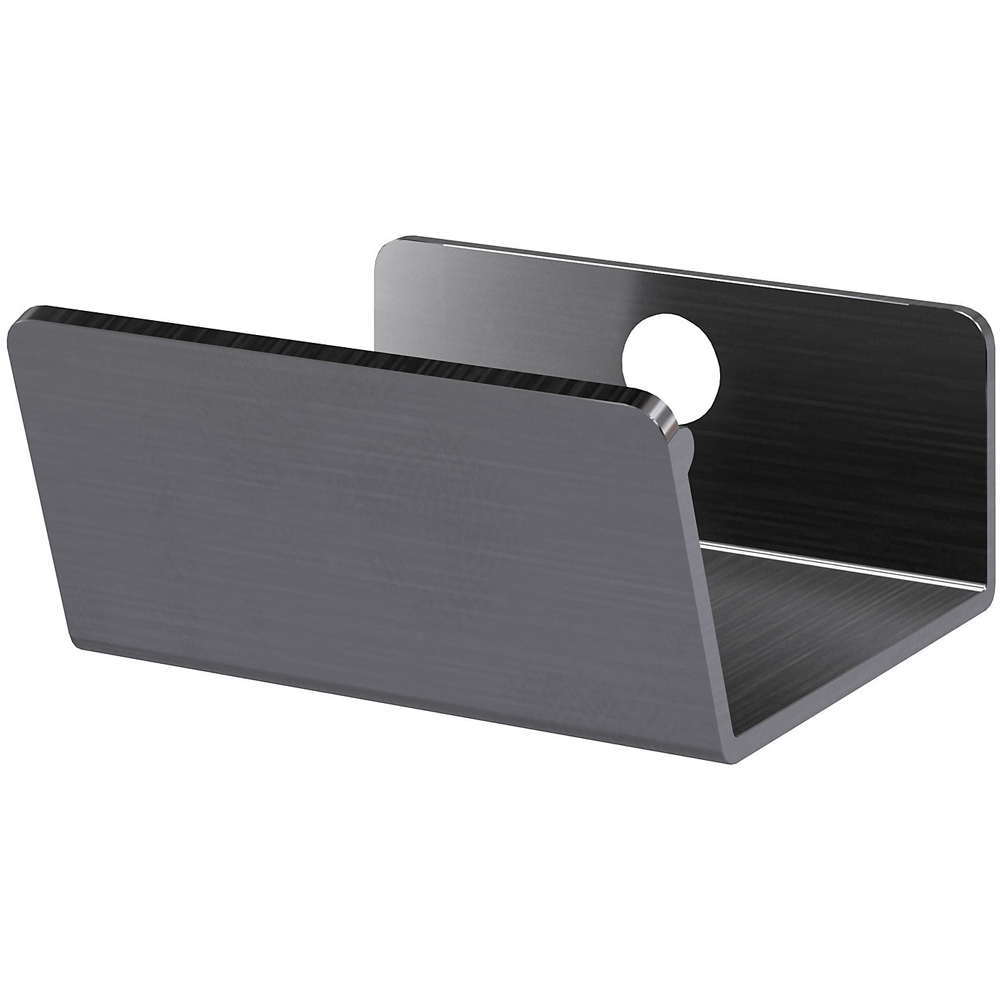 Maner GOODHOME Atomia, otel, 3.7 cm, 2 bucati, gri