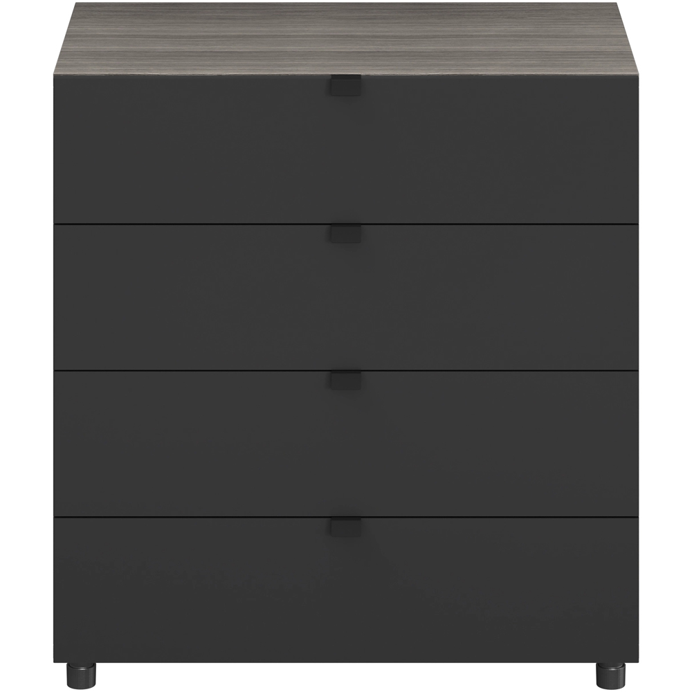 Maner GOODHOME Atomia, otel, 3.7 cm, 2 bucati, negru