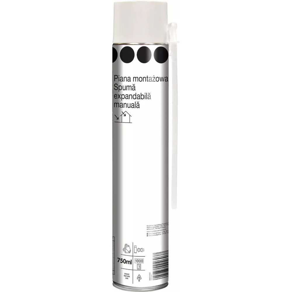 Spuma poliuretanica GOODHOME, aplicare manuala, 750 ml