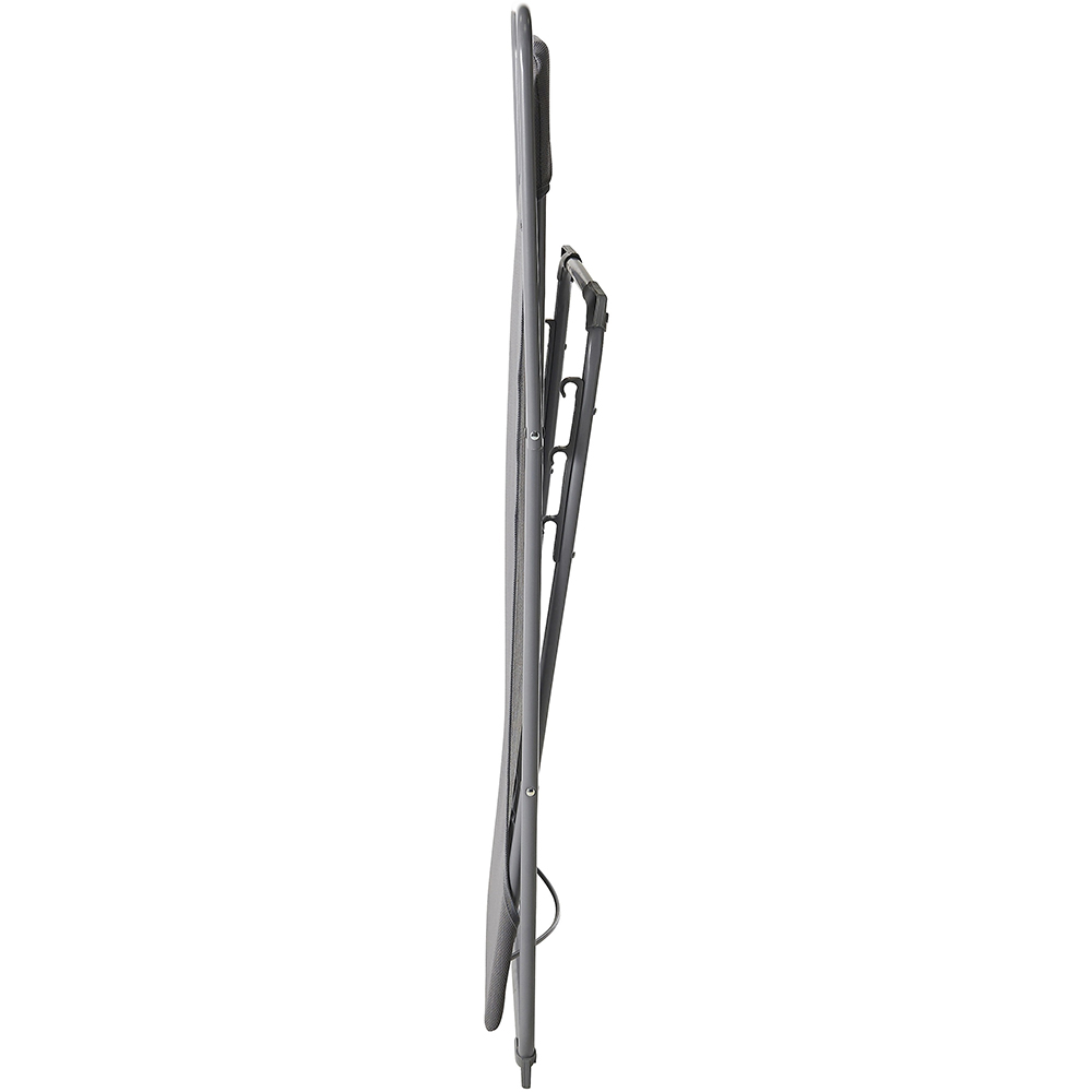 Scaun terasa GOODHOME Joline, otel, 56 x 3 x 82 cm, gri
