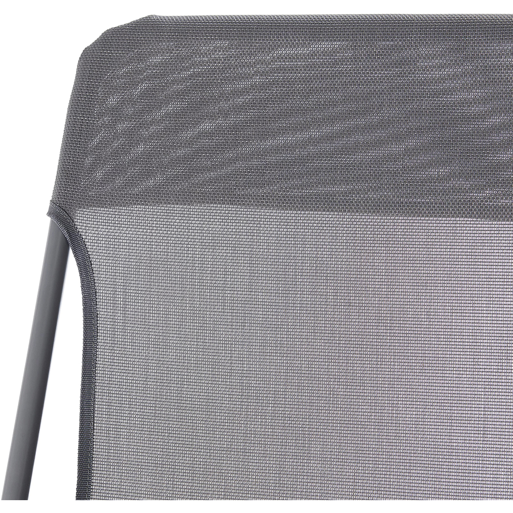 Scaun terasa GOODHOME Joline, otel, 56 x 3 x 82 cm, gri