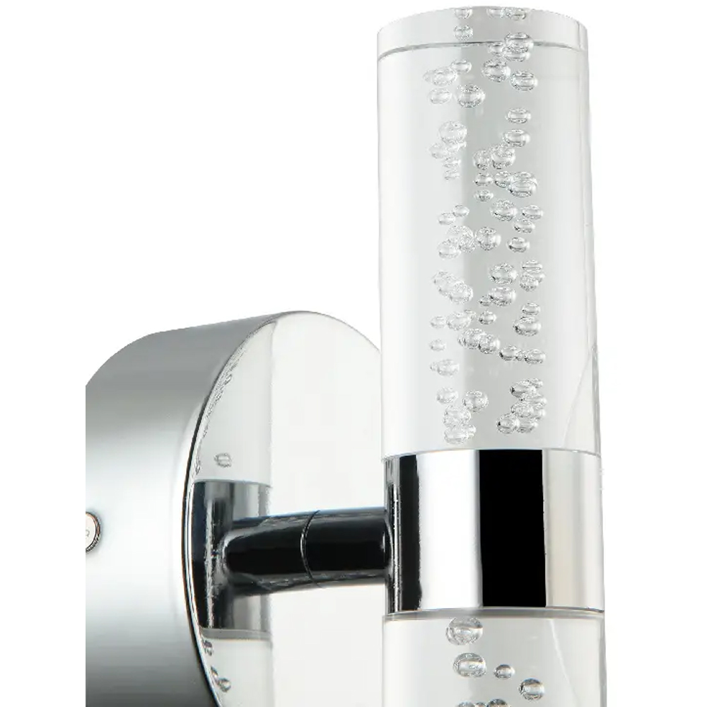 Aplica GOODHOME Myvat 101055192, 7W, 600 lunmeni, IP44, lumina calda, argintiu