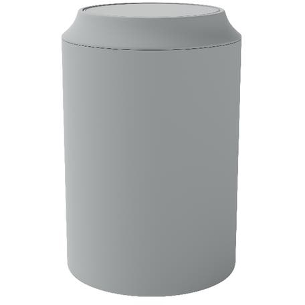 Cos gunoi pentru baie GOODHOME Kina 101058799, 5 l, rotund, polistiren, gri