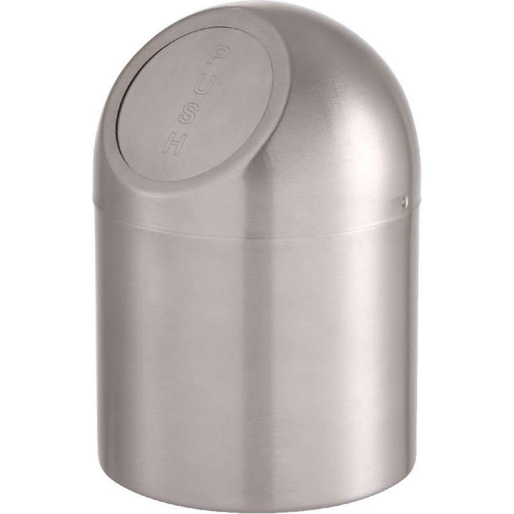 Cos gunoi pentru baie GOODHOME Kolvo 101058802, 1 l, rotund, otel inoxidabil, argintiu