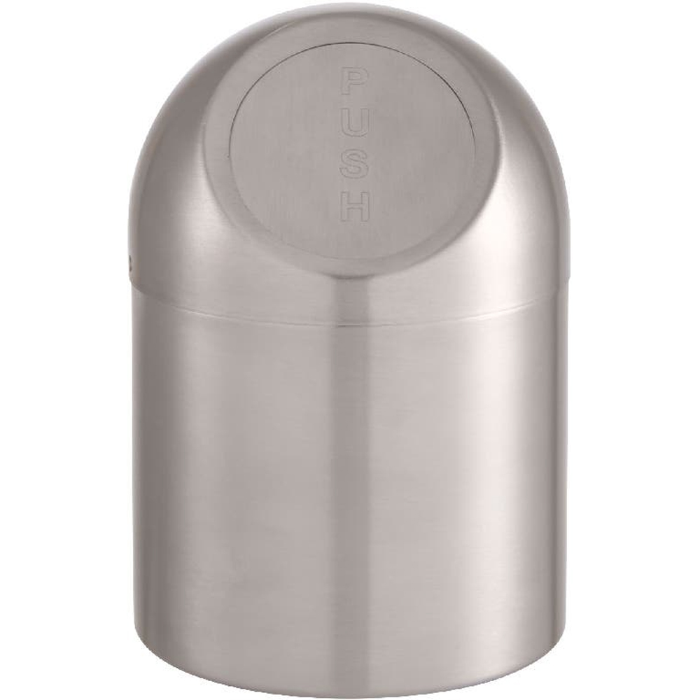 Cos gunoi pentru baie GOODHOME Kolvo 101058802, 1 l, rotund, otel inoxidabil, argintiu
