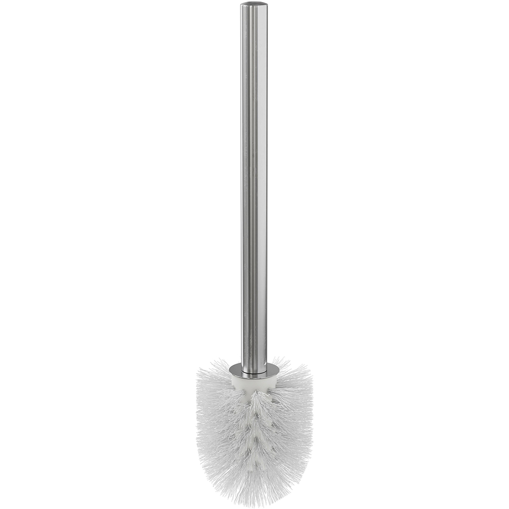 Perie WC, 33 x 7.5 x 7.5 cm, polipropilena si otel, alb